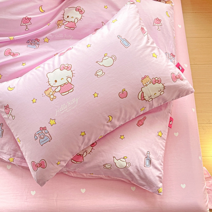 91家纺网 家纺一手货源 找家纺 朵希曼 2026新款正版授权全棉纯棉三丽鸥系列四件套 美美凯蒂