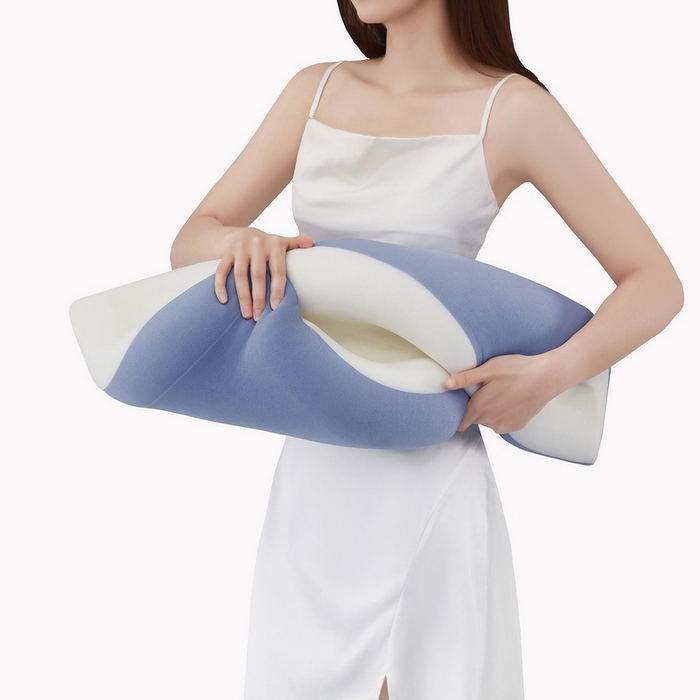 91家纺网 家纺一手货源 找家纺 （总）美丽折家纺 【某朵同款2代升级版】2026新款零压力慢回弹护颈枕头 双芯记忆棉枕头枕芯 