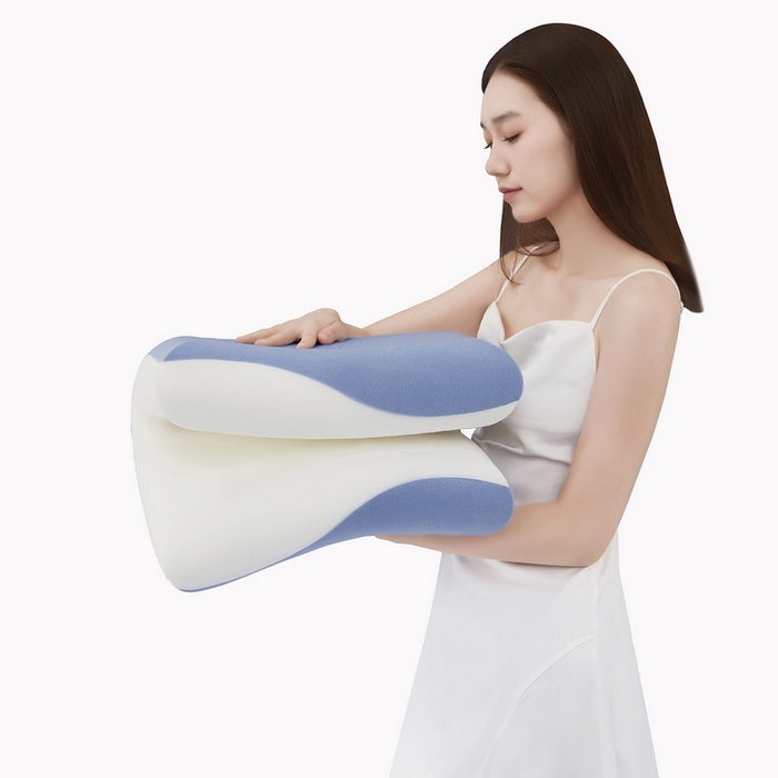 91家纺网 家纺一手货源 找家纺 （总）美丽折家纺 【某朵同款2代升级版】2026新款零压力慢回弹护颈枕头 双芯记忆棉枕头枕芯 