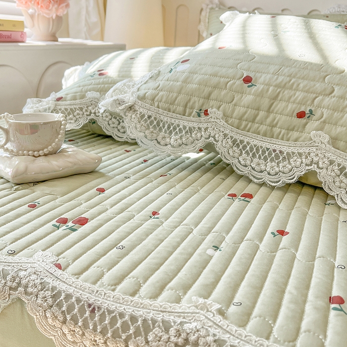 91家纺网 家纺一手货源 找家纺 网红馆（ck家纺） 2026新款莱赛尔天丝印花床笠 春的气息