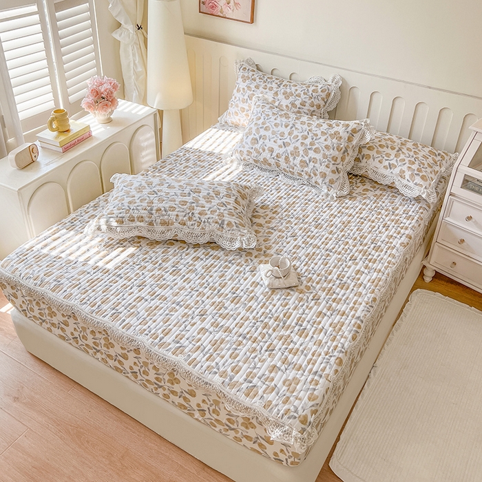 91家纺网 家纺一手货源 找家纺 网红馆（ck家纺） 2026新款莱赛尔天丝印花床笠 薇拉