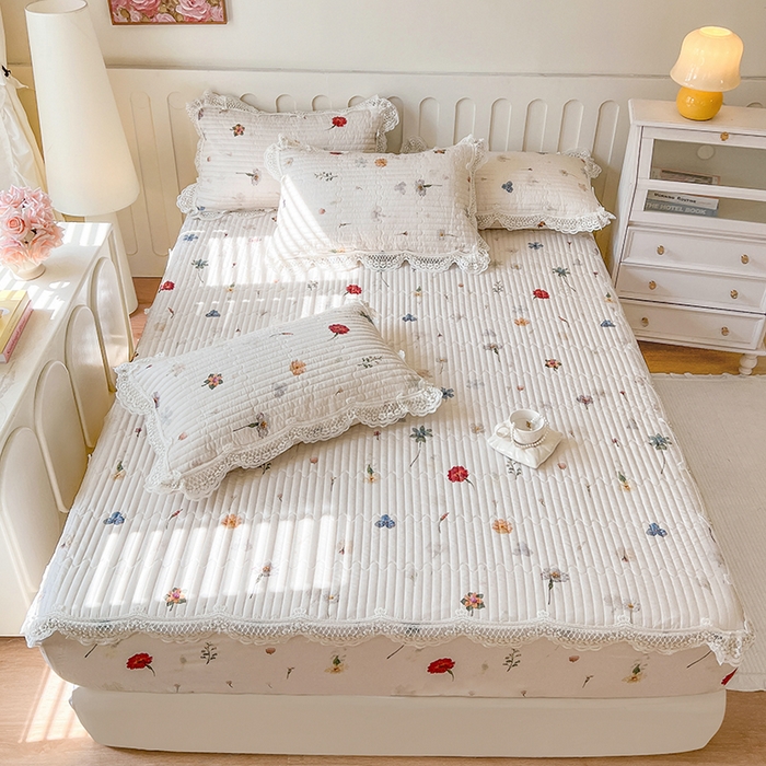 网红馆（ck家纺） 2026新款莱赛尔天丝印花床笠 浪漫花舞