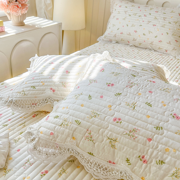 91家纺网 家纺一手货源 找家纺 网红馆（ck家纺） 2026新款莱赛尔天丝印花床笠 春芽