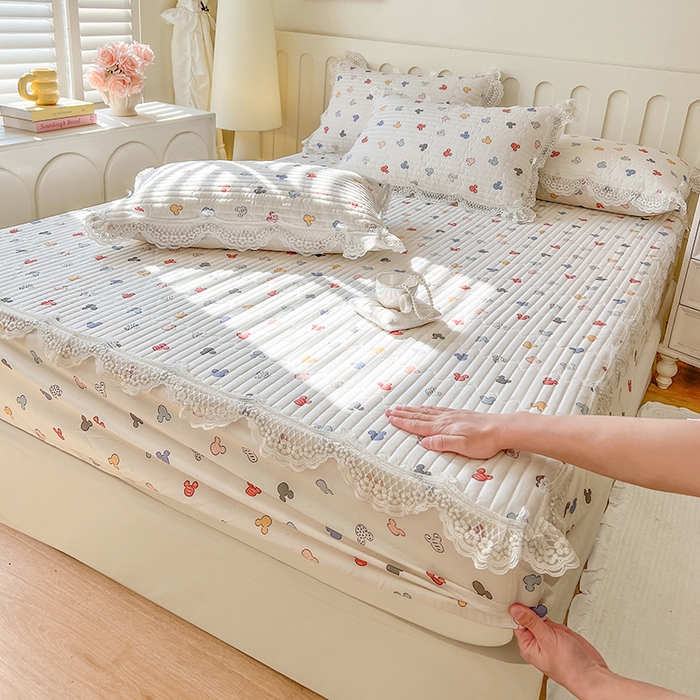 91家纺网 家纺一手货源 找家纺 网红馆（ck家纺） 2026新款莱赛尔天丝印花床笠 米多奇