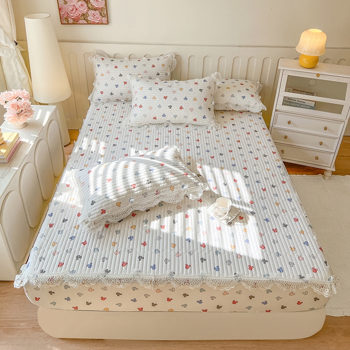 网红馆（ck家纺） 2026新款莱赛尔天丝印花床笠 米多奇