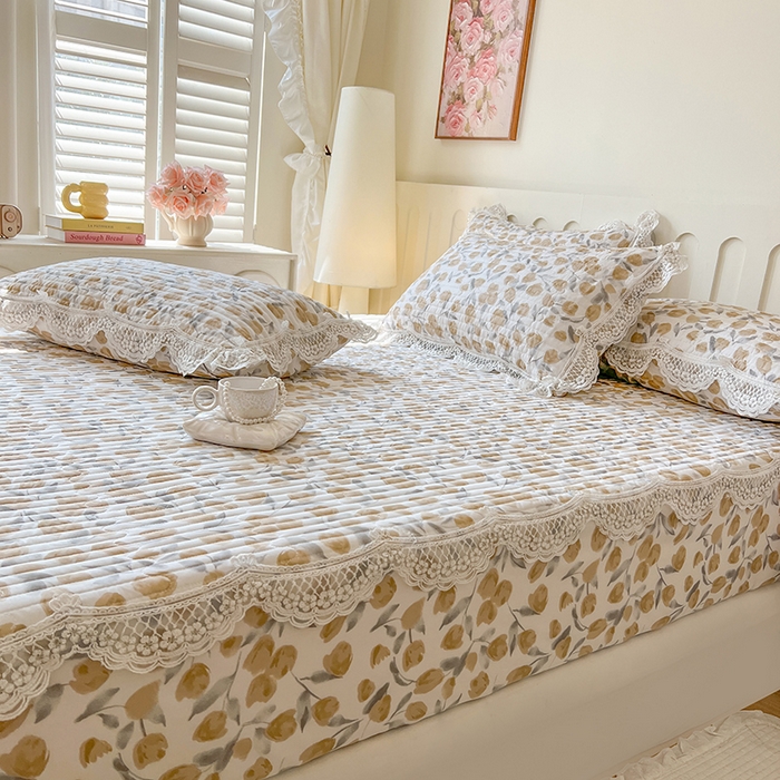 91家纺网 家纺一手货源 找家纺 网红馆（ck家纺） 2026新款莱赛尔天丝印花床笠 薇拉