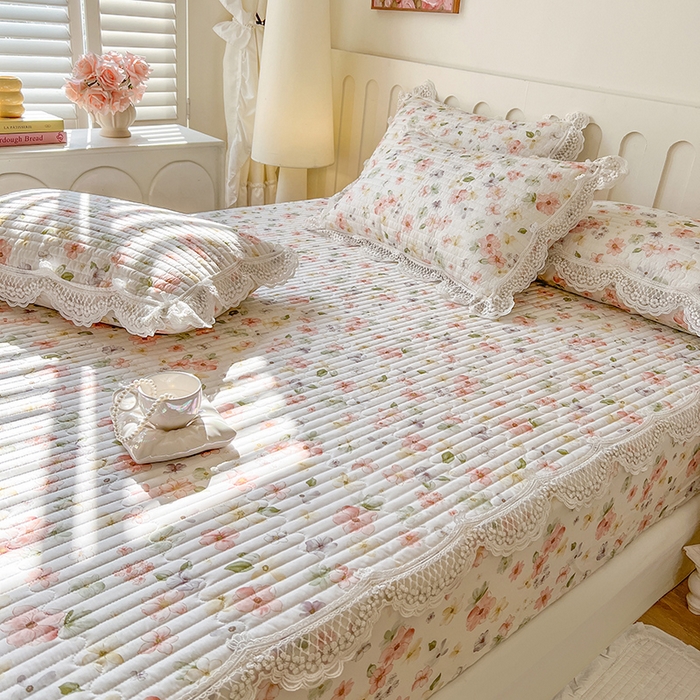 91家纺网 家纺一手货源 找家纺 网红馆（ck家纺） 2026新款莱赛尔天丝印花床笠 风吟花事