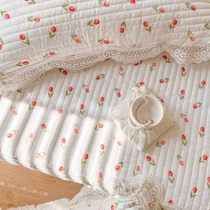 91家纺网 家纺一手货源 找家纺 网红馆（ck家纺） 2026新款莱赛尔天丝印花床笠 小美满