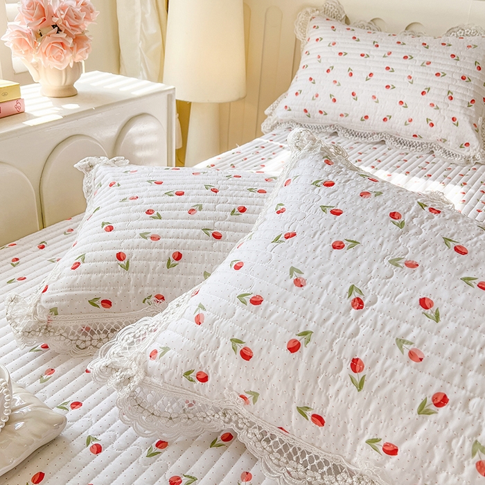 91家纺网 家纺一手货源 找家纺 网红馆（ck家纺） 2026新款莱赛尔天丝印花床笠 小美满