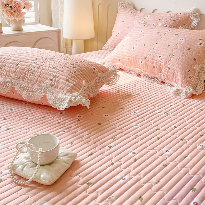 91家纺网 家纺一手货源 找家纺 网红馆（ck家纺） 2026新款莱赛尔天丝印花床笠 微醺