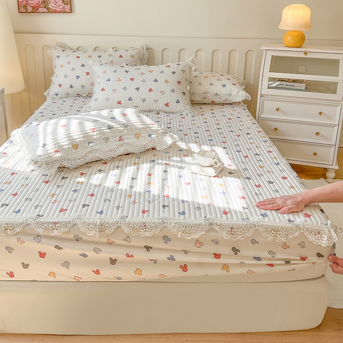 91家纺网 家纺一手货源 找家纺 网红馆（ck家纺） 2026新款莱赛尔天丝印花床笠 米多奇