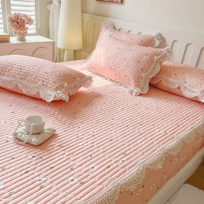 91家纺网 家纺一手货源 找家纺 网红馆（ck家纺） 2026新款莱赛尔天丝印花床笠 微醺