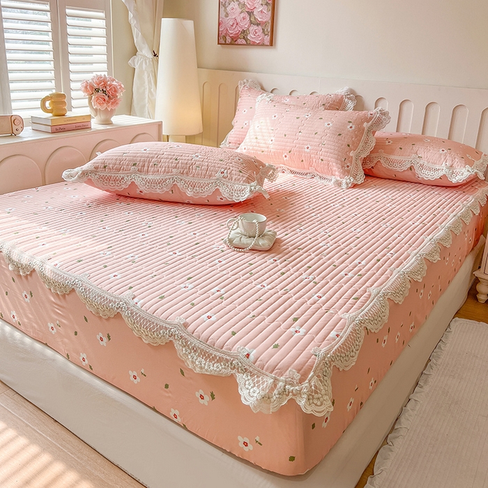 91家纺网 家纺一手货源 找家纺 网红馆（ck家纺） 2026新款莱赛尔天丝印花床笠 微醺