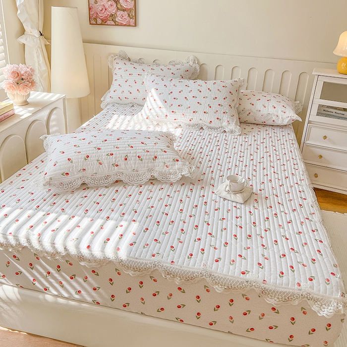 91家纺网 家纺一手货源 找家纺 网红馆（ck家纺） 2026新款莱赛尔天丝印花床笠 小美满