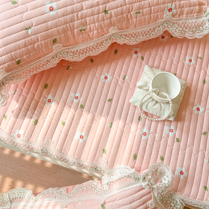 91家纺网 家纺一手货源 找家纺 网红馆（ck家纺） 2026新款莱赛尔天丝印花床笠 微醺