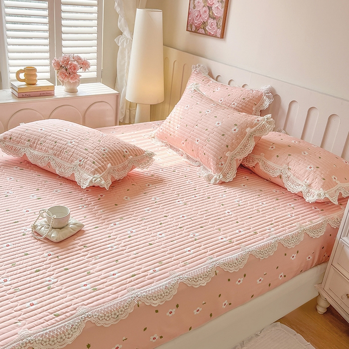 91家纺网 家纺一手货源 找家纺 网红馆（ck家纺） 2026新款莱赛尔天丝印花床笠 微醺