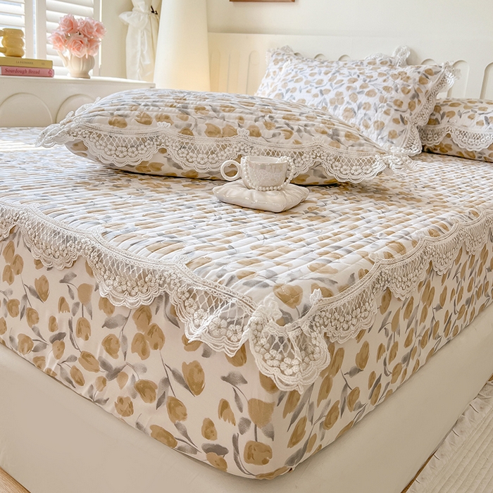 91家纺网 家纺一手货源 找家纺 网红馆（ck家纺） 2026新款莱赛尔天丝印花床笠 薇拉