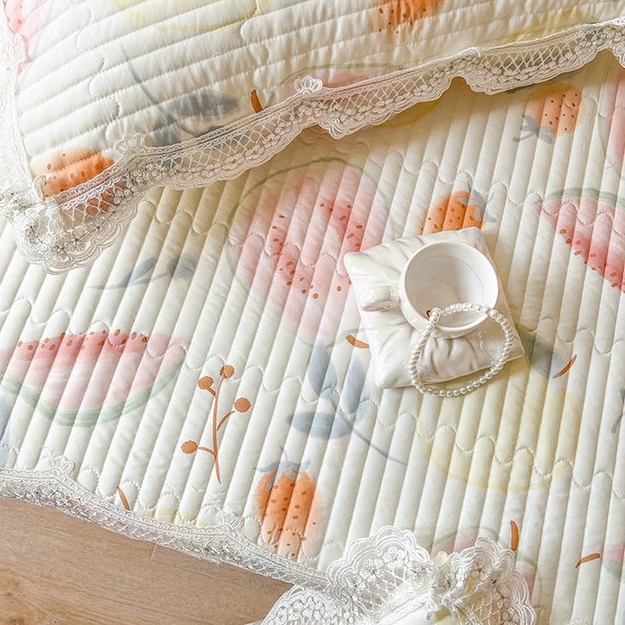 91家纺网 家纺一手货源 找家纺 网红馆（ck家纺） 2026新款莱赛尔天丝印花床笠 甜心芭乐