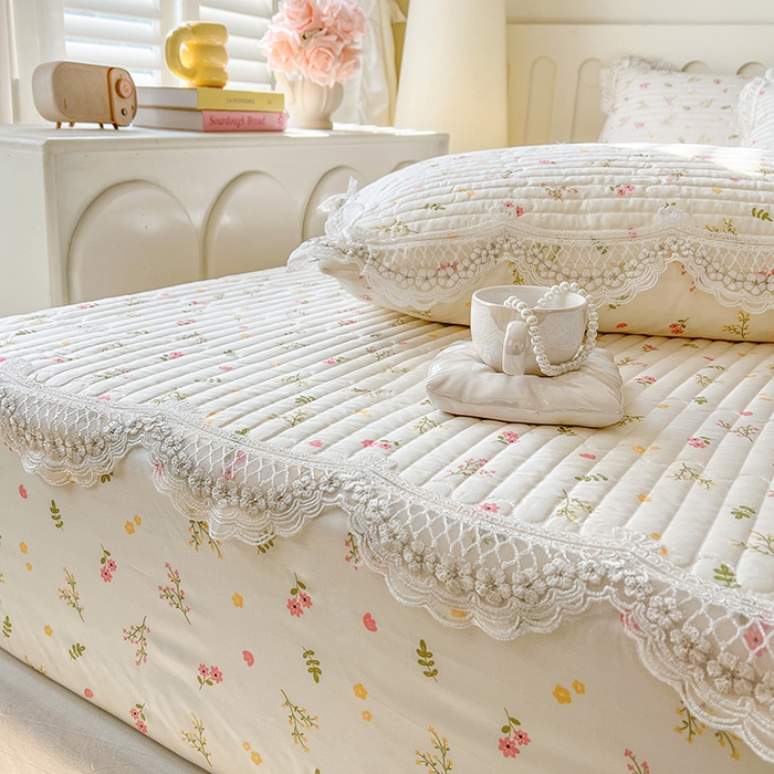 91家纺网 家纺一手货源 找家纺 网红馆（ck家纺） 2026新款莱赛尔天丝印花床笠 春芽