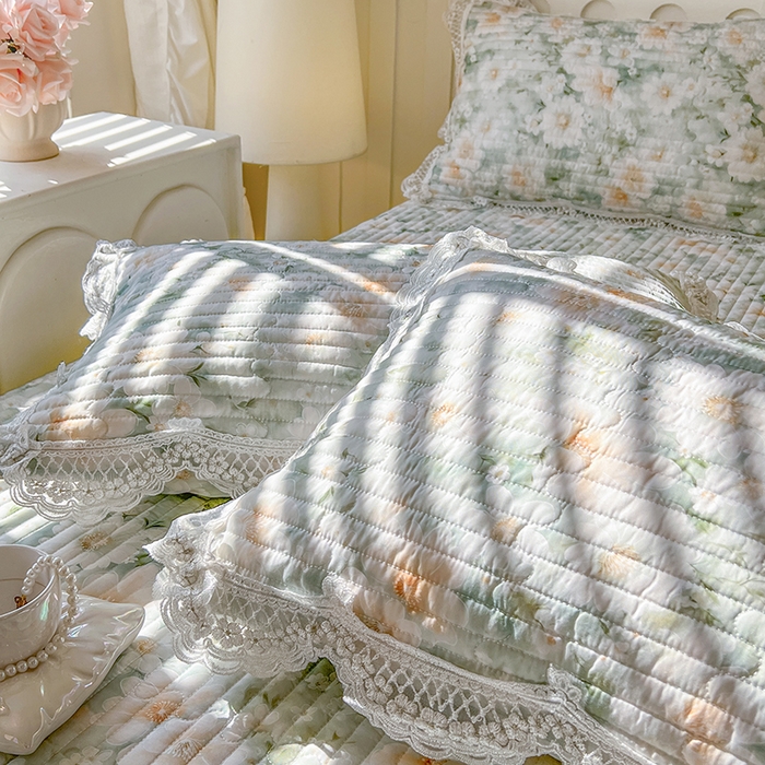 91家纺网 家纺一手货源 找家纺 网红馆（ck家纺） 2026新款莱赛尔天丝印花床笠 游花间