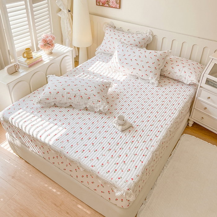 91家纺网 家纺一手货源 找家纺 网红馆（ck家纺） 2026新款莱赛尔天丝印花床笠 小美满