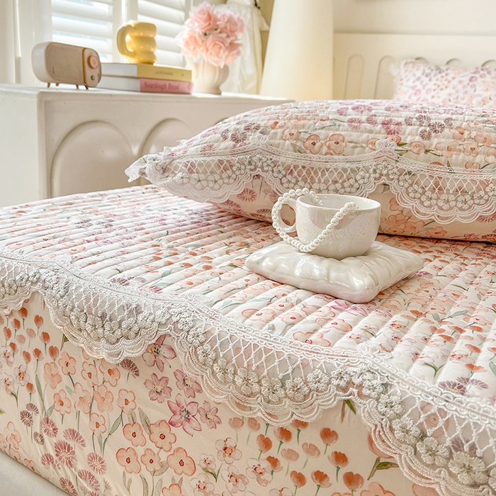 91家纺网 家纺一手货源 找家纺 网红馆（ck家纺） 2026新款莱赛尔天丝印花床笠 甜蜜蜜