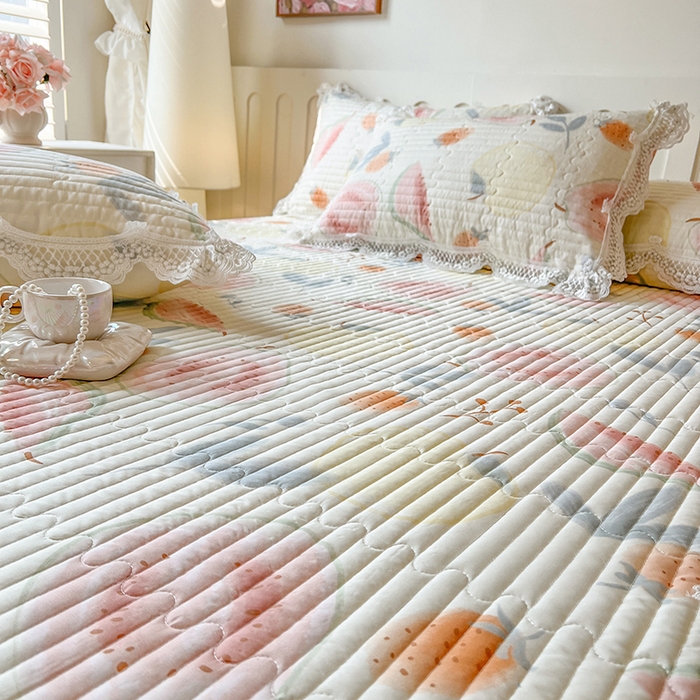 91家纺网 家纺一手货源 找家纺 网红馆（ck家纺） 2026新款莱赛尔天丝印花床笠 甜心芭乐