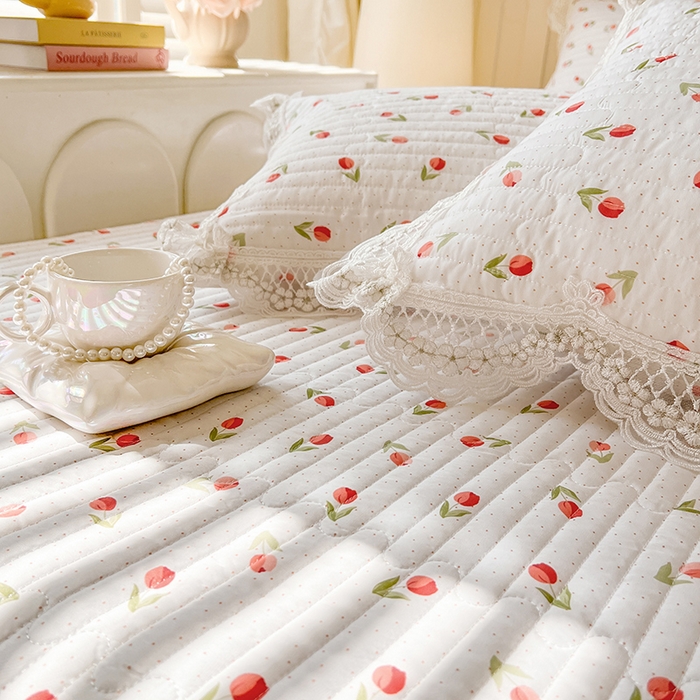 91家纺网 家纺一手货源 找家纺 网红馆（ck家纺） 2026新款莱赛尔天丝印花床笠 小美满