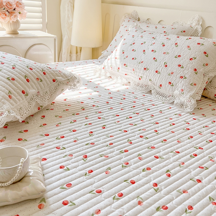 91家纺网 家纺一手货源 找家纺 网红馆（ck家纺） 2026新款莱赛尔天丝印花床笠 小美满