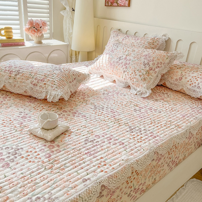 91家纺网 家纺一手货源 找家纺 网红馆（ck家纺） 2026新款莱赛尔天丝印花床笠 甜蜜蜜