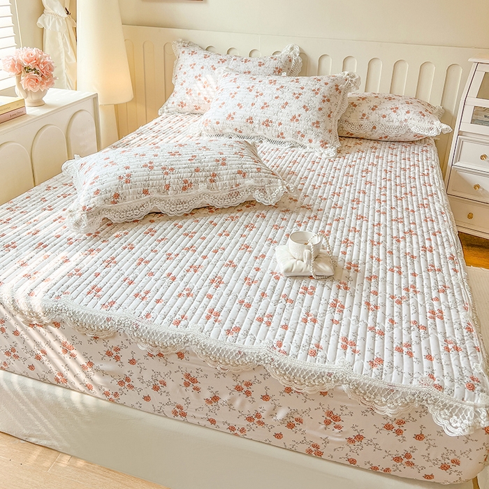 91家纺网 家纺一手货源 找家纺 网红馆（ck家纺） 2026新款莱赛尔天丝印花床笠 花枝语