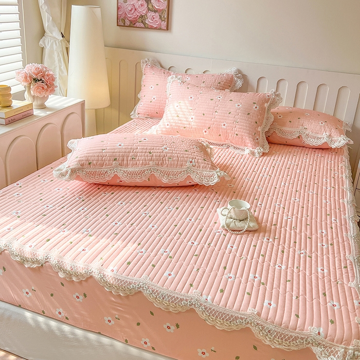 91家纺网 家纺一手货源 找家纺 网红馆（ck家纺） 2026新款莱赛尔天丝印花床笠 微醺