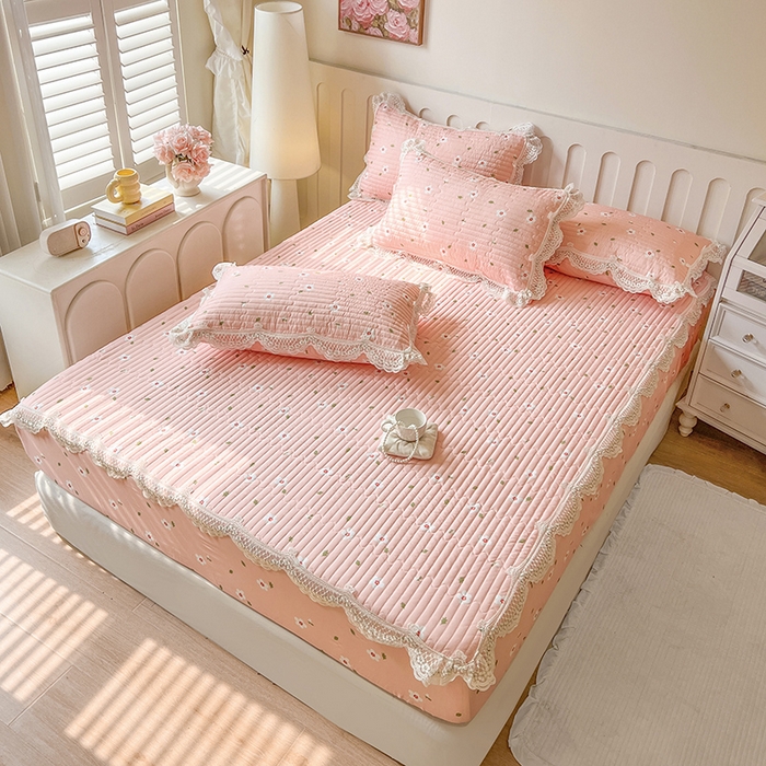 91家纺网 家纺一手货源 找家纺 网红馆（ck家纺） 2026新款莱赛尔天丝印花床笠 微醺