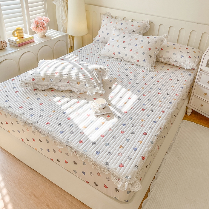 91家纺网 家纺一手货源 找家纺 网红馆（ck家纺） 2026新款莱赛尔天丝印花床笠 米多奇