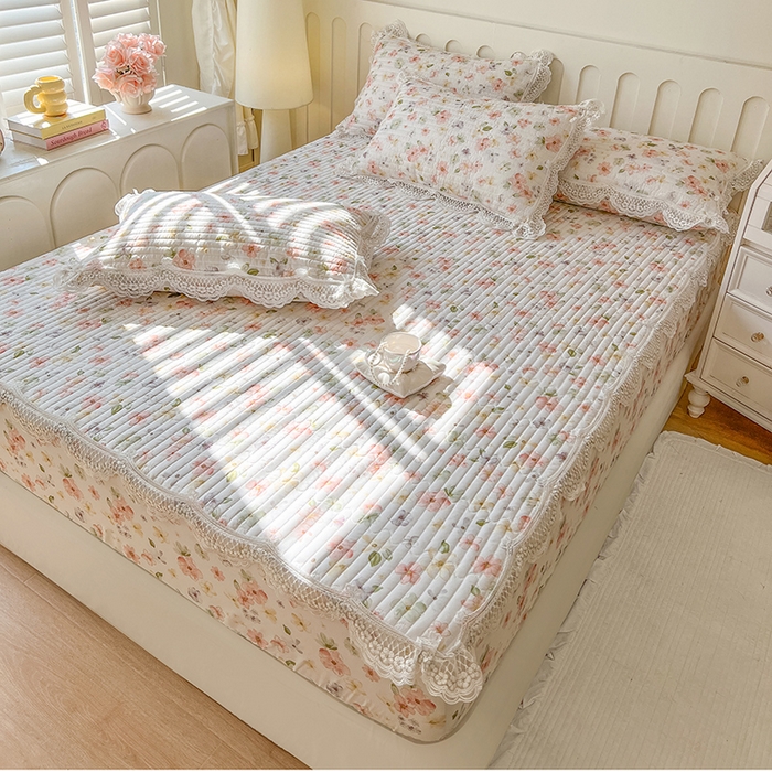 91家纺网 家纺一手货源 找家纺 网红馆（ck家纺） 2026新款莱赛尔天丝印花床笠 风吟花事