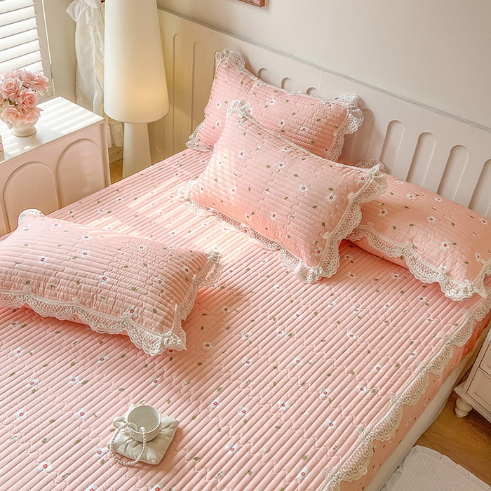 91家纺网 家纺一手货源 找家纺 网红馆（ck家纺） 2026新款莱赛尔天丝印花床笠 微醺