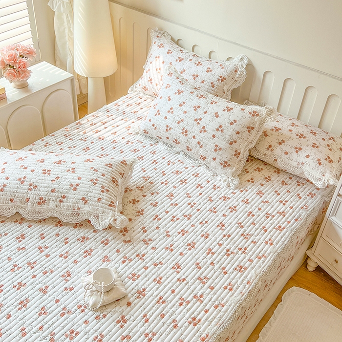 91家纺网 家纺一手货源 找家纺 网红馆（ck家纺） 2026新款莱赛尔天丝印花床笠 花枝语