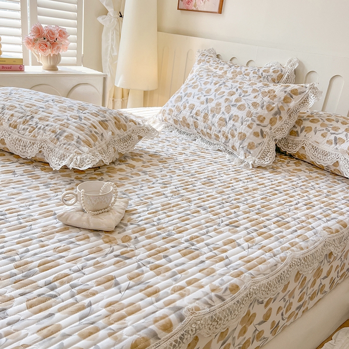 91家纺网 家纺一手货源 找家纺 网红馆（ck家纺） 2026新款莱赛尔天丝印花床笠 薇拉