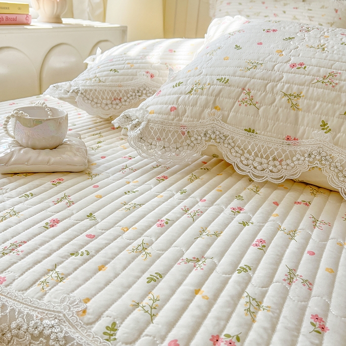 91家纺网 家纺一手货源 找家纺 网红馆（ck家纺） 2026新款莱赛尔天丝印花床笠 春芽