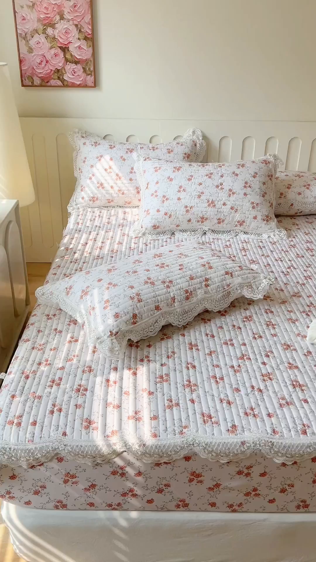 91家纺网 家纺一手货源 找家纺 网红馆（ck家纺） 2026新款莱赛尔天丝印花床笠 花枝语