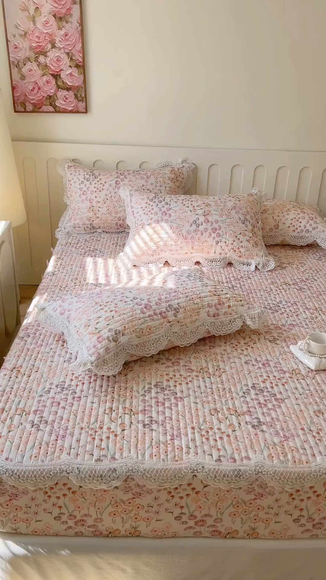 91家纺网 家纺一手货源 找家纺 网红馆（ck家纺） 2026新款莱赛尔天丝印花床笠 甜蜜蜜