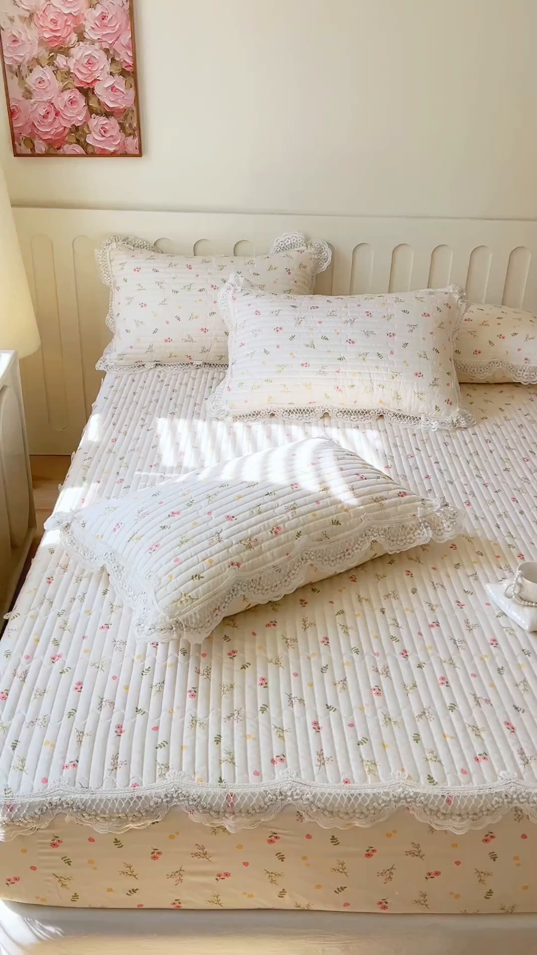 91家纺网 家纺一手货源 找家纺 网红馆（ck家纺） 2026新款莱赛尔天丝印花床笠 春芽