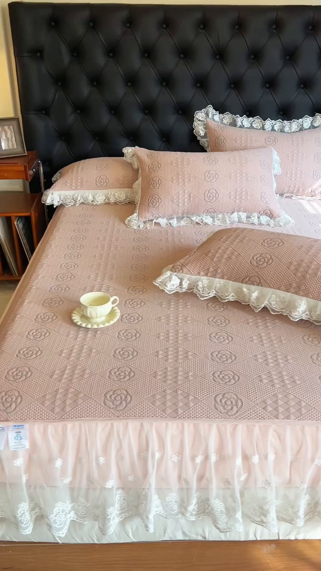 91家纺网 家纺一手货源 找家纺 （总）网红馆（ck家纺） 2026新款床笠式床裙豆豆冰凉席-瑞莎