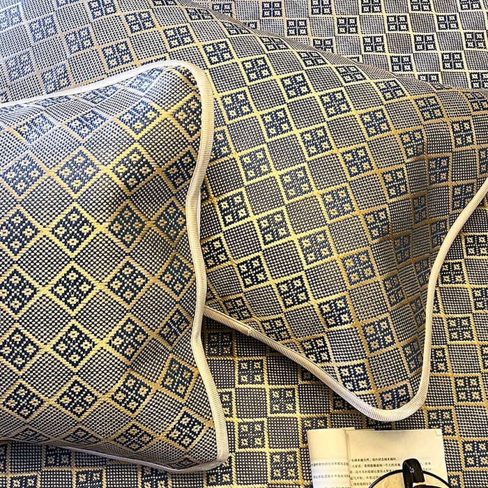 91家纺网 家纺一手货源 找家纺 网红馆（ck家纺） 2026新款床笠式花边冰藤席-夏之语 花青