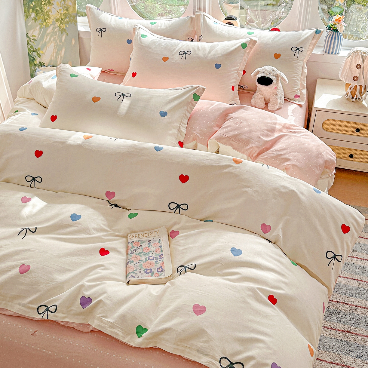 91家纺网 家纺一手货源 找家纺 （总）恩泽家纺 2026春夏新款全棉12868印花四件套单品系列-单被套-提供买家秀，预留缩水率