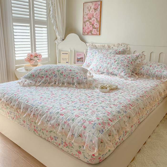 91家纺网 家纺一手货源 找家纺 （总）网红馆（ck家纺） 2026新款水洗棉印花床笠三件套