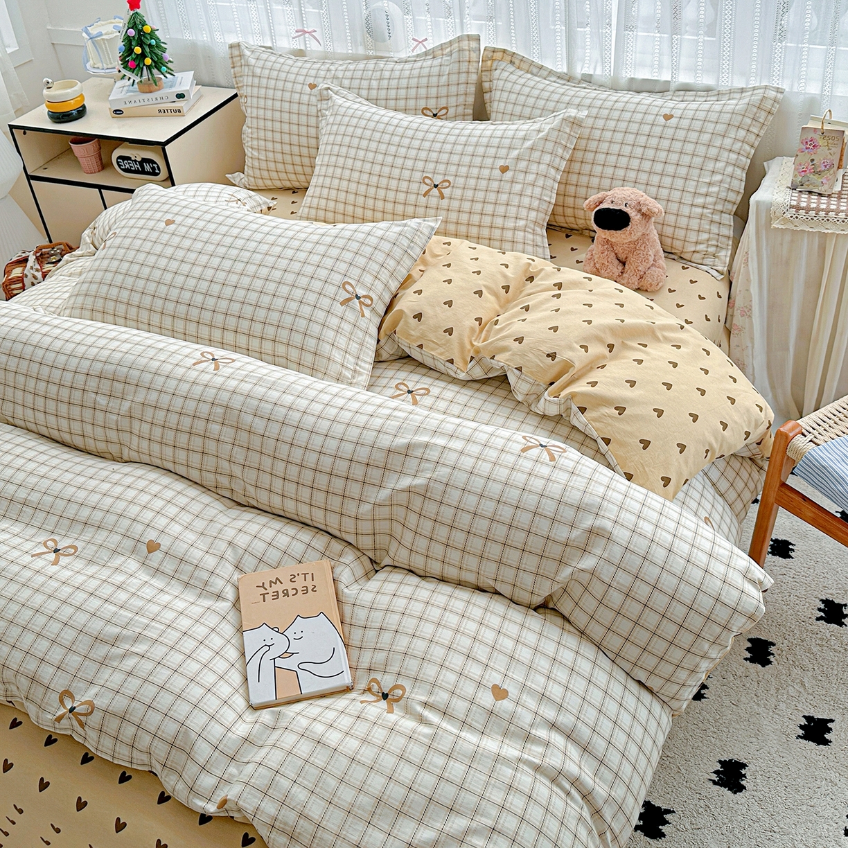 91家纺网 家纺一手货源 找家纺 （总）恩泽家纺 2026春夏新款全棉12868印花四件套单品系列-单被套-提供买家秀，预留缩水率