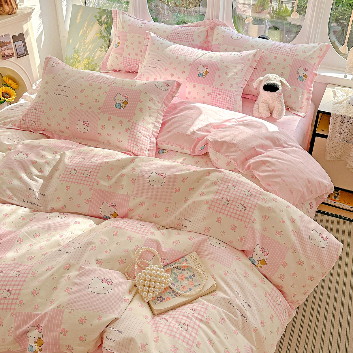 91家纺网 家纺一手货源 找家纺 （总）恩泽家纺 2026春夏新款全棉12868印花四件套单品系列-单被套-提供买家秀，预留缩水率