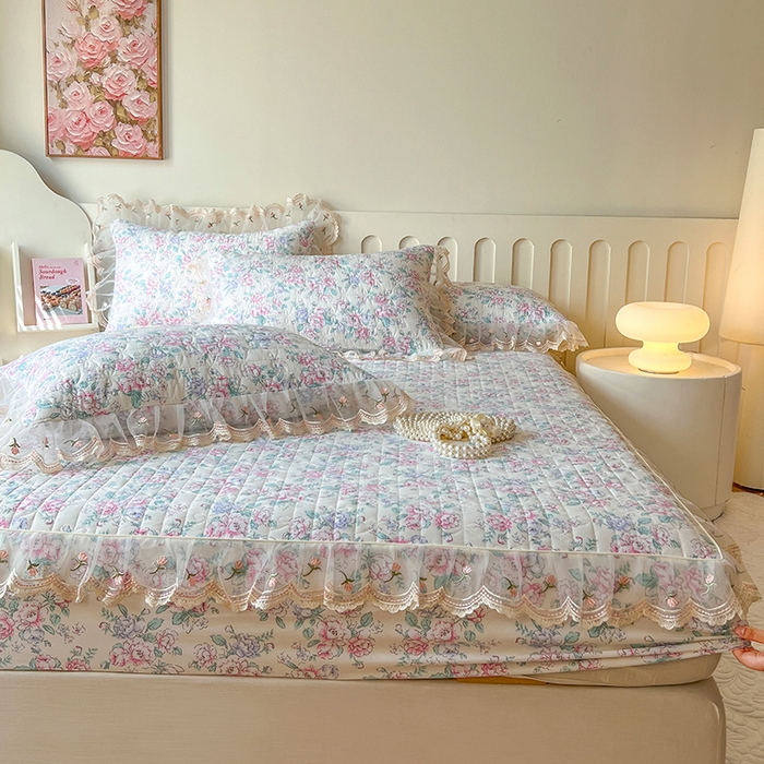 91家纺网 家纺一手货源 找家纺 网红馆（ck家纺） 2026新款水洗棉印花床笠三件套 惠仁说