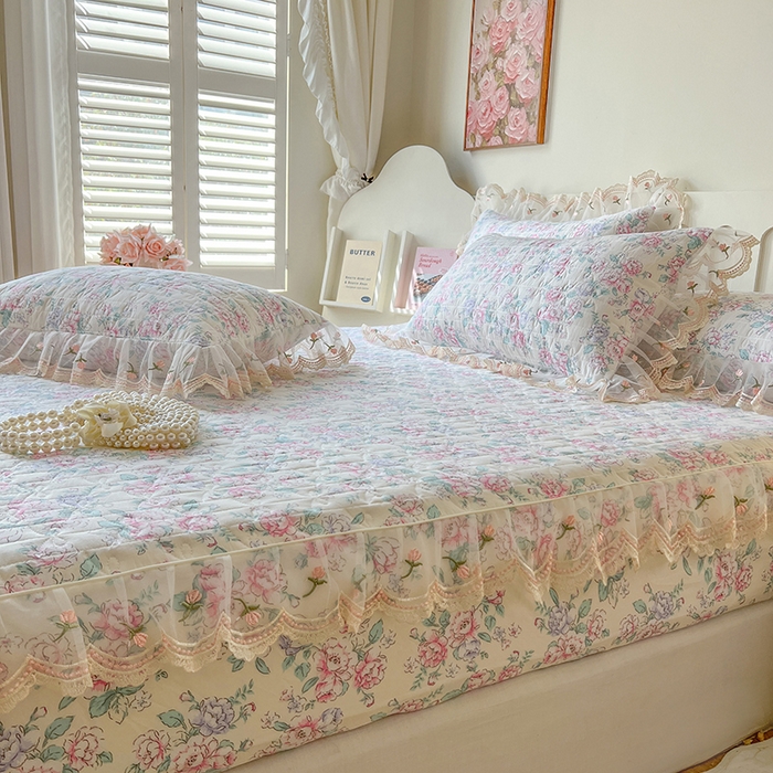 91家纺网 家纺一手货源 找家纺 网红馆（ck家纺） 2026新款水洗棉印花床笠三件套 惠仁说